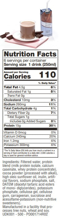 Body Chocolate Drinks 15g Protein